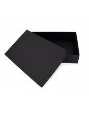 Daudzfunkcionāla 8,5 cm augsta melna dāvanu kastīte