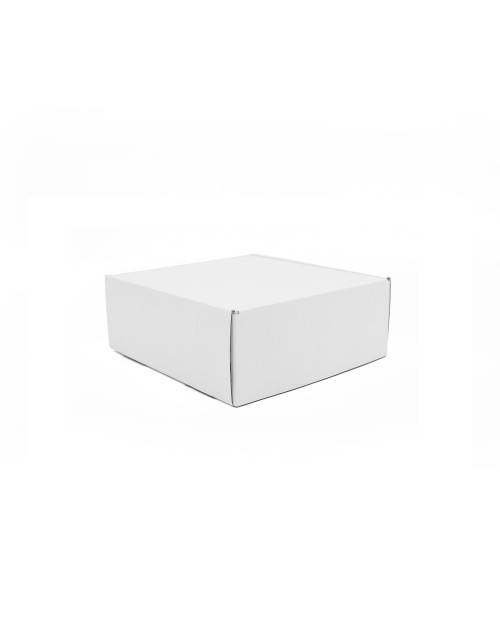 Balta kvadratinė dėžutė be langelio verslo dovanoms
