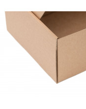 Ruda gili A5 formato dovanų dėžutė su langeliu