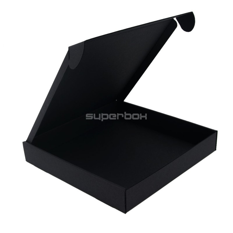 Black Matt Flat Square Gift Box without Clear Window