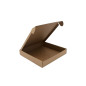 Brown Flat Square Gift or Postal Box without Window