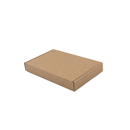 Small Quick Closing Brown Box, Height of 3 cm for Notebooks