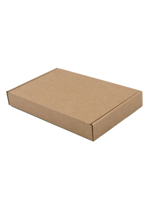 Small Quick Closing Brown Box, Height of 3 cm for Notebooks