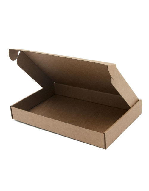 Small Quick Closing Brown Box, Height of 3 cm for Notebooks