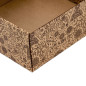 Brown Large Square Gift Box with Clear Window BROWN DEER