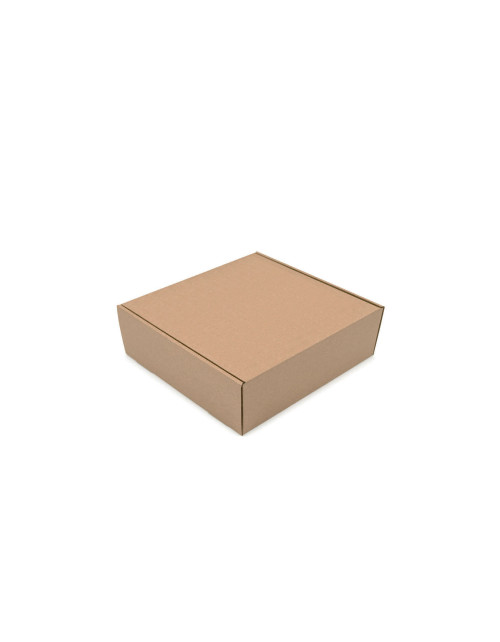 Ruda nedidelė dėžutė siuntimui, 6 cm aukščio