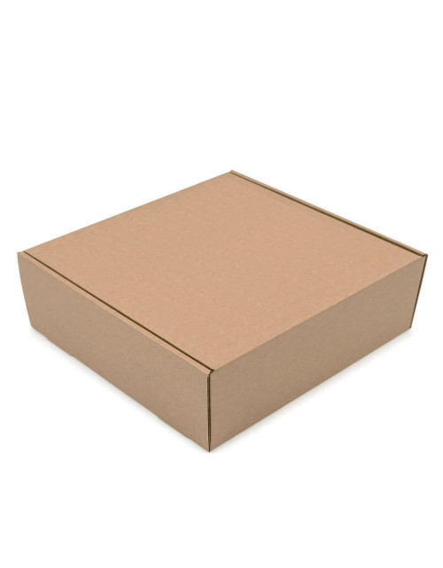 Ruda nedidelė dėžutė siuntimui, 6 cm aukščio