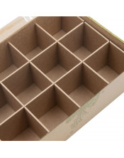Brown 12 Grid Box