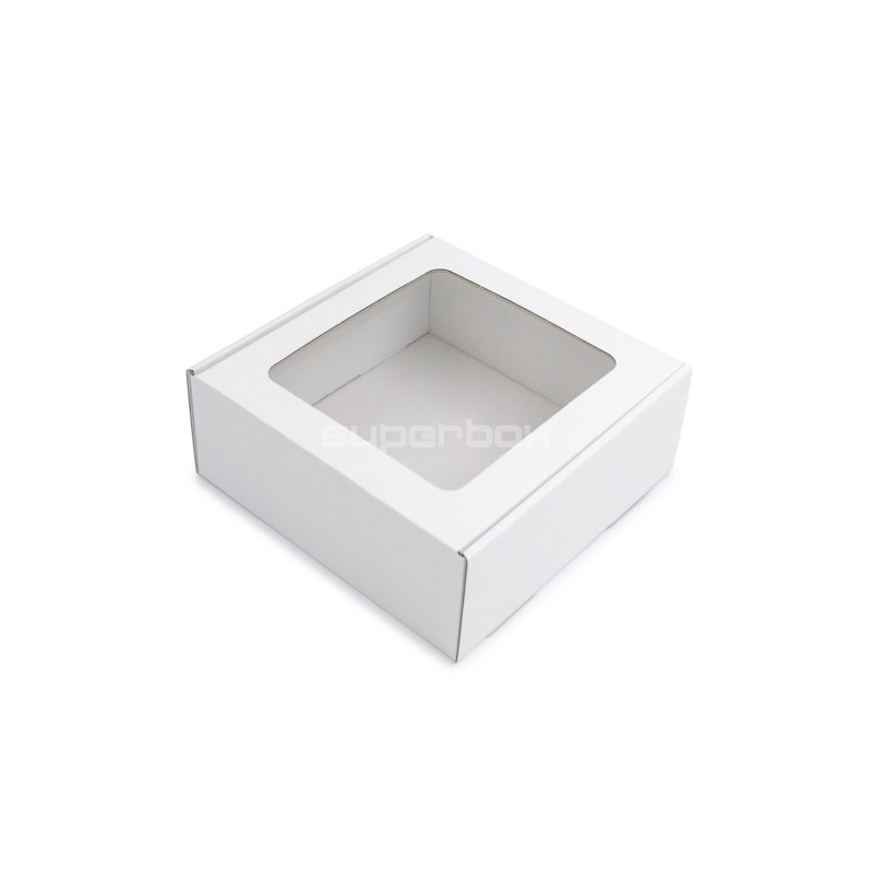 White Box with a PVC Window for Packing Sauce Jars