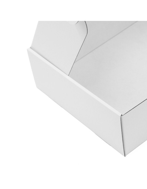 Balta A4 formato dėžutė su vieta logotipui