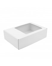 Белая подарочная коробка размера A4