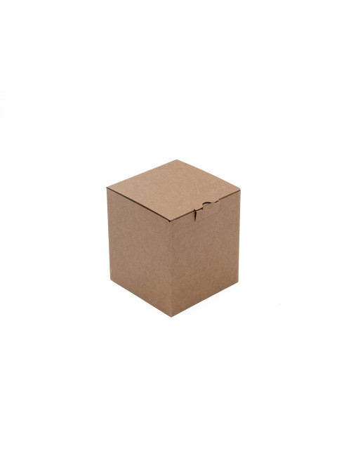 Ruda kubo formos dėžutė su fiksuojamu dangteliu