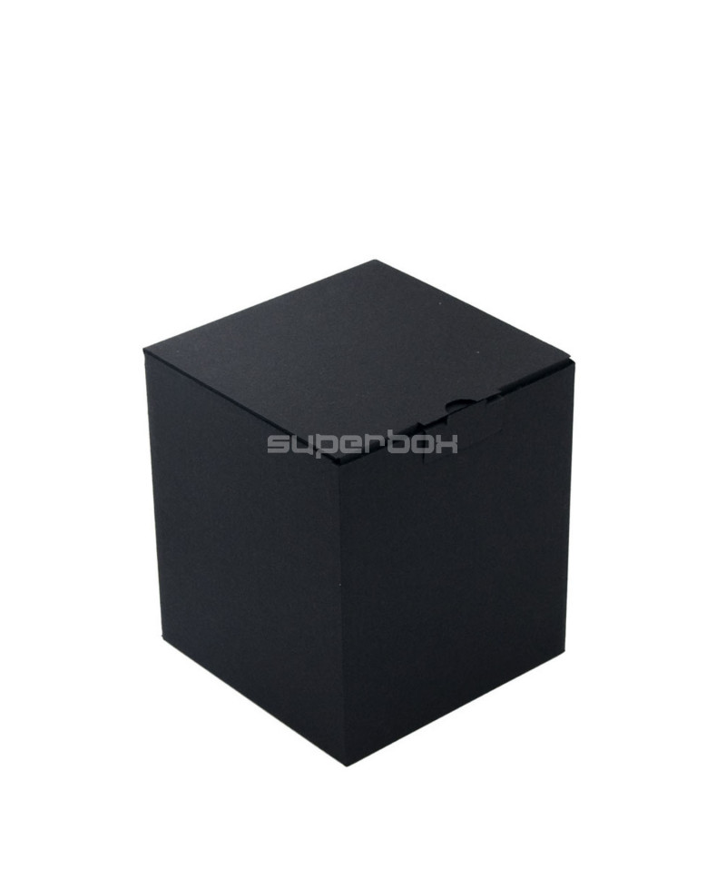 Musta värvi kuubik kinkekarp