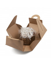 Brown Gift Box with Handle for PANETTONE Sweet Bread