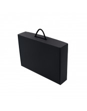 Black Classy Standard Suitcase with Black Textile Handle for Beverages