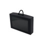 Black Gift Box - Suitcase with Window and Textile Handle