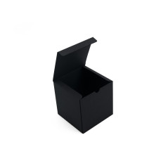 Black Cube Box with Black Internal Colour