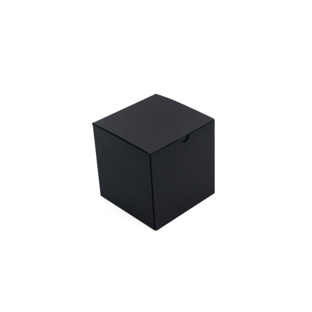 Black Cube Box with Black