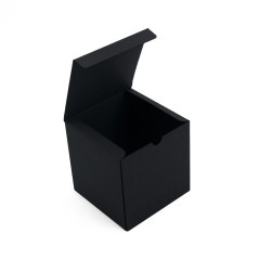 Black Cube Box with Black