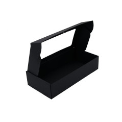 Black Quick Closing Long Box with PVC Window