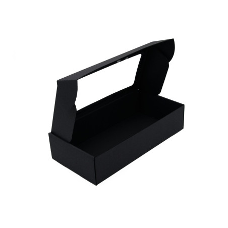 Black Quick Closing Long Box with PVC Window