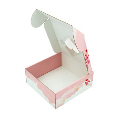 Pink St. Valentine's Day Box with Clear Heart Window