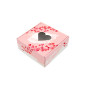 Pink St. Valentine's Day Box with Clear Heart Window