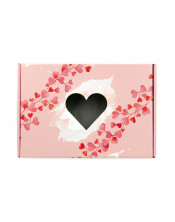 A4 formato Valentino dienos dovanų dėžutė su širdelės formos langeliu