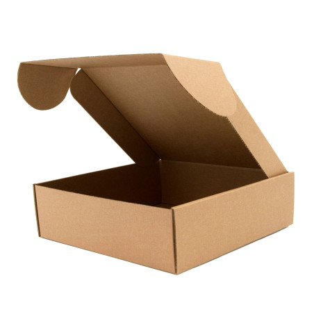 Brown Shipping Square Box for Small Parcel Terminals