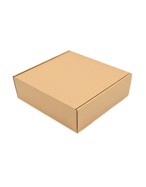 Ruda kvadratinė siuntimo dėžė S dydžio paštomatams