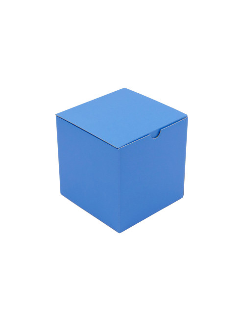 Žydra kubo formos dovanų dėžutė