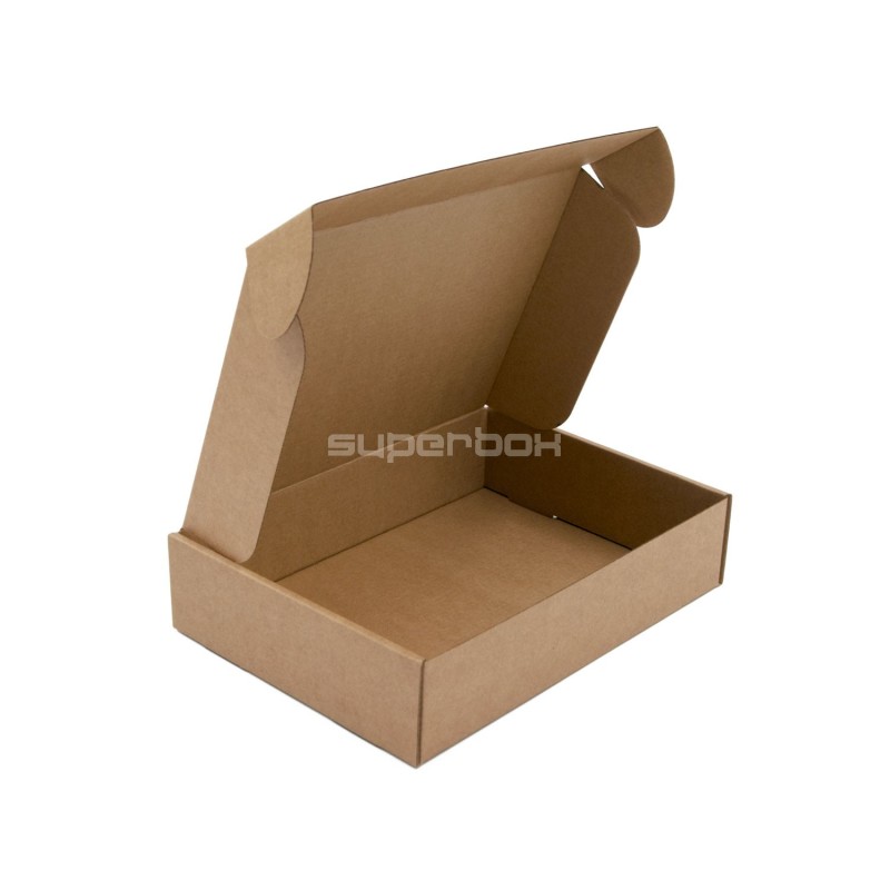 Brown Rectangular Shipping Box of 5 cm Height