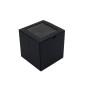 Black Cube Gift Box with PVC Window on the Lid