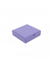 Maža alyvinė kvadratinė dėžutė įleidžiamu dangteliu iš kartono