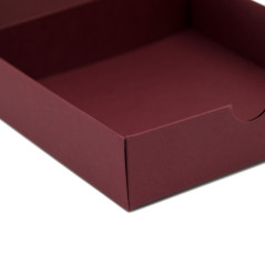 Box from Burgundy Decorative Cardboard