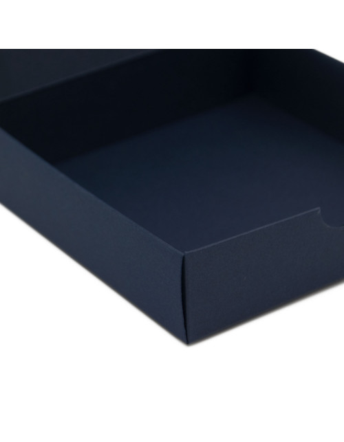 Box from Dark Blue Decorative Cardboard