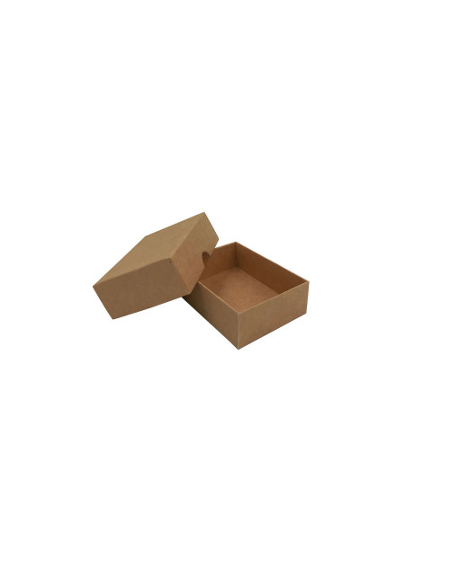 Прямоугольная подарочная коробка из коричневого картона, с крышкой