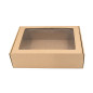 Brown A4 Size Gift Box with Window