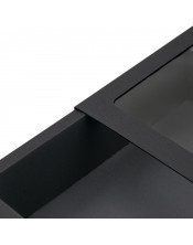 Роскошная подарочная коробка-слайдер черного цвета