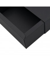 Black Luxury Cardboard Sleeve Gift Box with Black Internal Colour