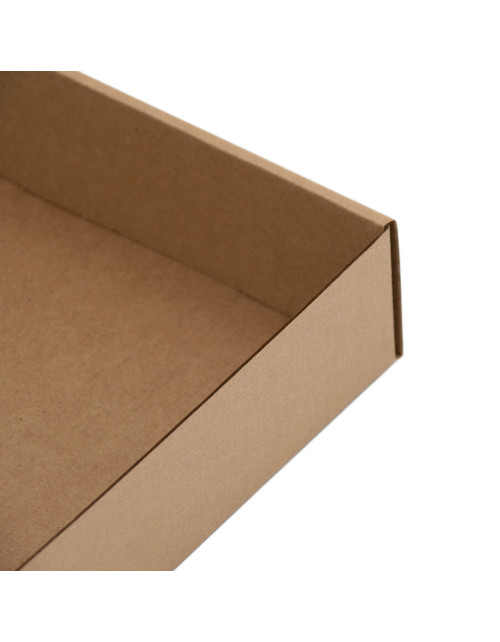 Brown Square Box Depth of 5.5 cm with Window for Snacks Set Packaging