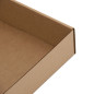 Brown Square Box Depth of 5.5 cm with PVC Window