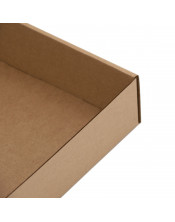Brown Square Box Depth of 5.5 cm with Window for Snacks Set Packaging