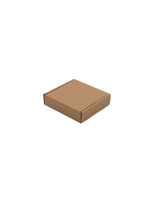 Ruda plokščia kvadratinė dėžutė 3 cm gylio