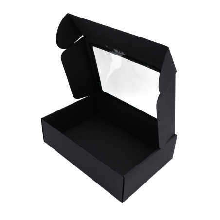 Black A4 Size Gift Box with Window