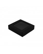 Musta värvi madal neljakandiline mini karp