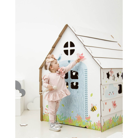 Cardboard Playhouse for Kids