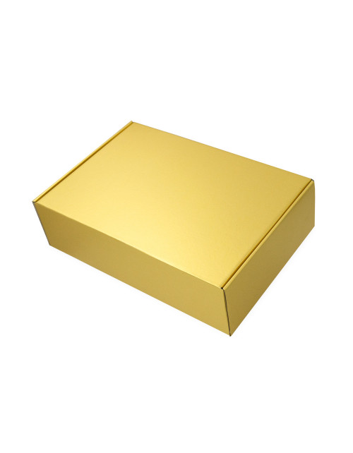 Dāvanu kastīte zelta krāsā, A4 izmērā