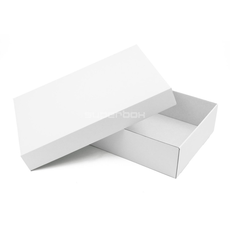 Multipurpose White Base-Lid Gift Box of 8,5 cm Depth