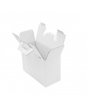 Baltas nedidelis lagaminėlis su rankena dovanoms